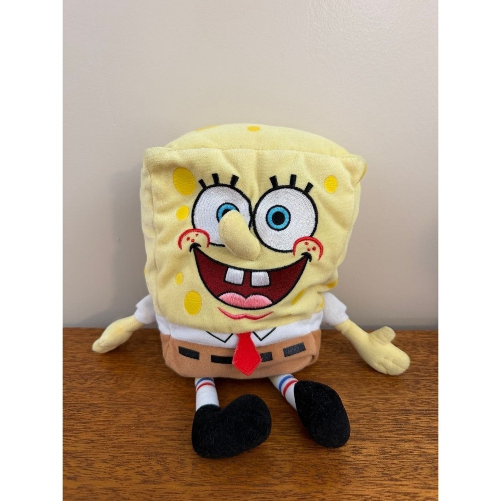 Ty Beanie Buddy - SPONGEBOB SQUAREPANTS (12 Inch) Medium MWMTs Plush Stuffed Toy